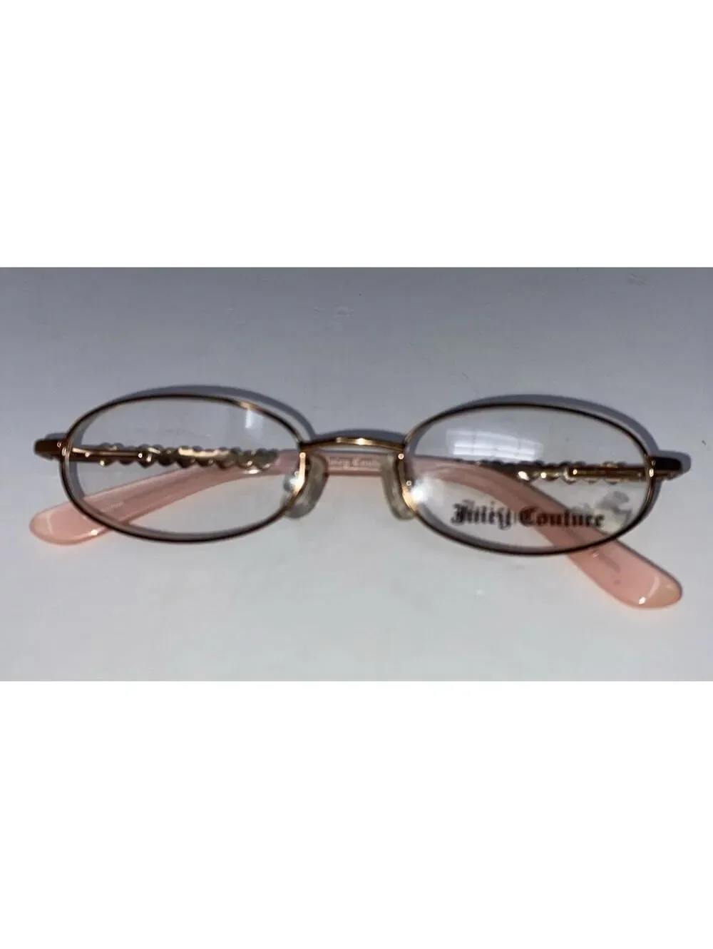 Juicy Couture TOO COOL JMY 44-16-120 Rose Gold Full Rim Eyeglasses Frame Pink